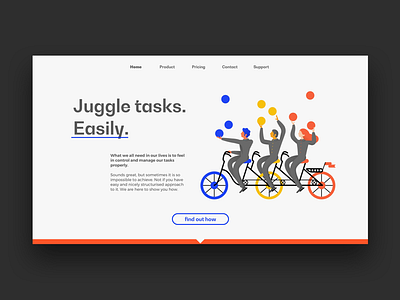 Task management web concept concept digital drawing digital illustration illustration juggling layout management app multitasking task task management ui web web design web illustration web interface