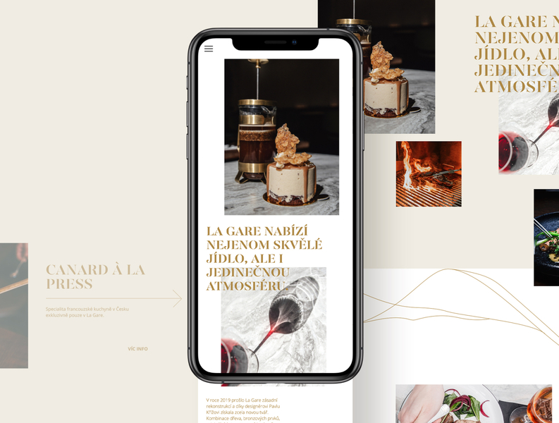 La Gare restaurant website restaurant restaurant branding restaurant design restaurant web typography ui web design web typography