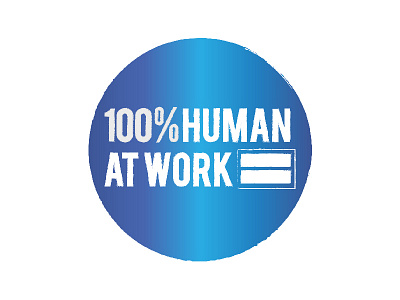 Virgin – 100% Human At Work blue equality human identity logo logotype mark wordmark