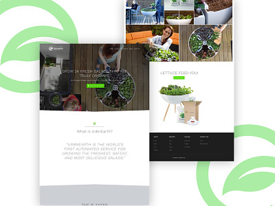 UrbnEarth - pre-order consumer food hardware iot launch planter pre order reservation salad website