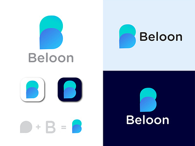 beloon logo desisgn app icon b letter logo belloon logo branding design identity design logo logo design