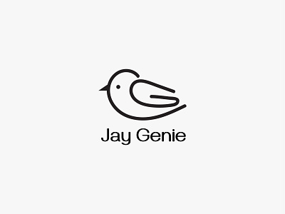 J G letter and Jay bird combine logo
