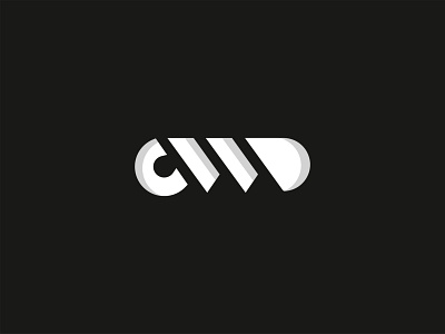 c w d letter logo.