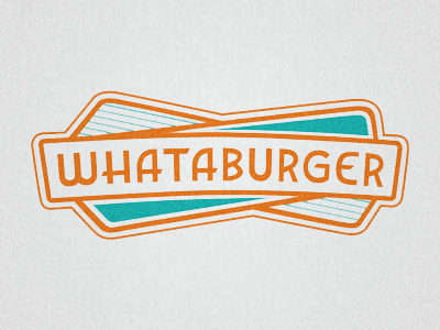 Whataburger Rebrand 1950 diner fast food logo logotype typography whataburger