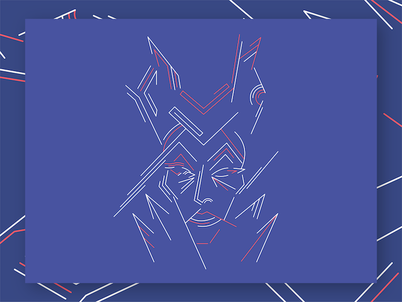 Maleficent disney illustrator character bad guy sleeping beauty flat villain maleficent line art illustration