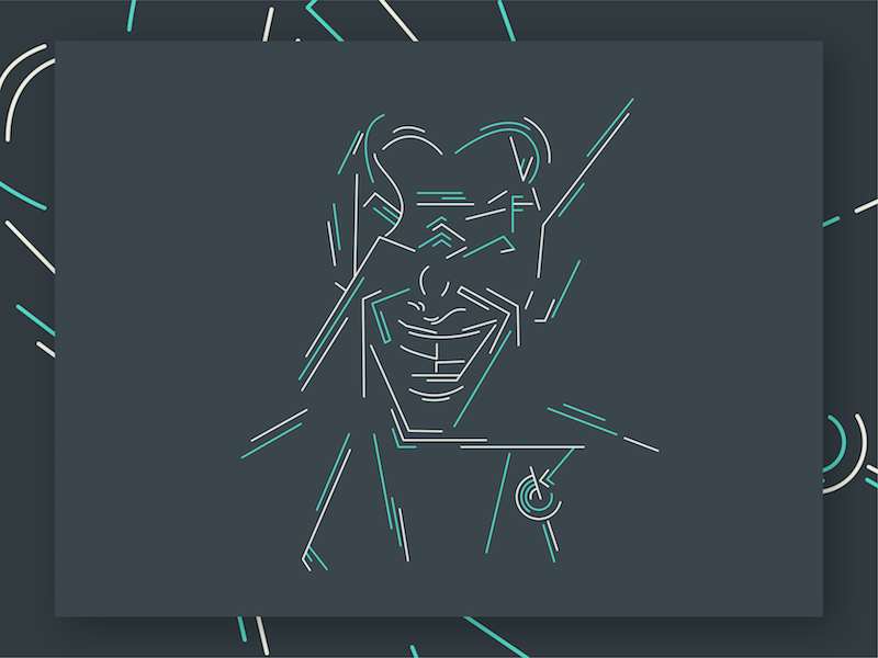 The Joker comic the joker line art bad guy villain batman joker illustration illustrator flat character