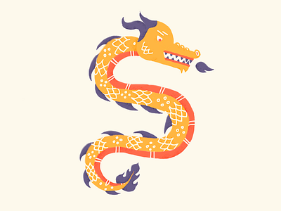🐉🔥 brushes dragon illustration illustrator photoshop serpent snake snek