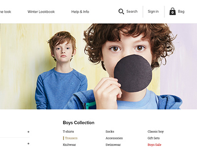 A little look at a project I've been working on child clothing ecommerce