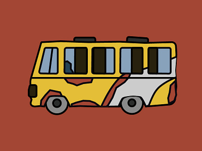 Bus from Dhaka bus fairbattles ilustration