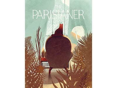 The Parisianer architecture cover drawing editorial france illustration interior magazine paris poster