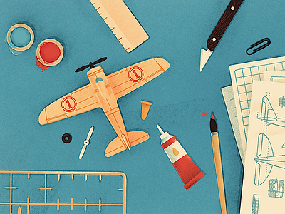 "Create your first project" adobe cover editorial head illustration