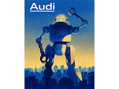 Rise of the machines! artificial audi cars drawing illustration machine magazine robots scifi texture