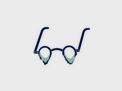 working a lot design glasses icon illustration vector