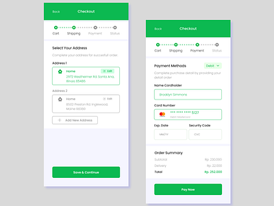 Daily UI Day #02 Credit Card Checkout app checkout credit ecommerce order detail payment ui ux