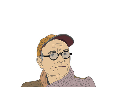 Buck Henry art artwork branding design flat icon illustration illustrator popart typography vector wpap