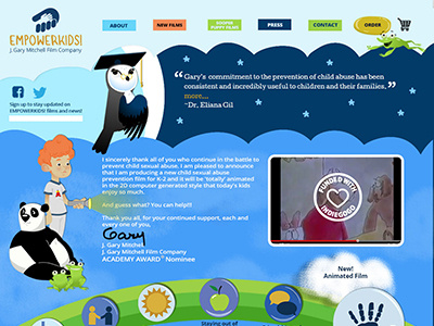 Empowerkids! Website Design graphic design web design