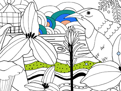 Coloring Book sneak peak coloring book illustration line art nature