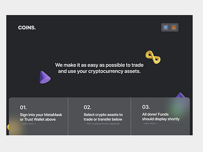 COINS Cryptocurrency HomePage