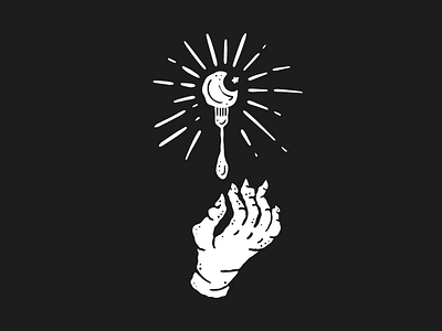 Eat Your Moon branding hand icon moon procreate voodoo