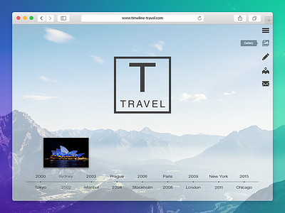 Daily UI - Landing Page #003 - Timeline Travel dailyui graphic design landing page uiux web