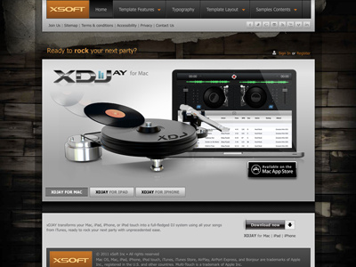 Xsoft - Joomla template