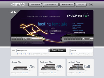 Hostpad - Joomla Template