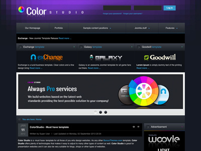 Colorstudio - Joomla Template