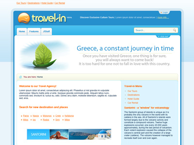 Travelin - Joomla Template