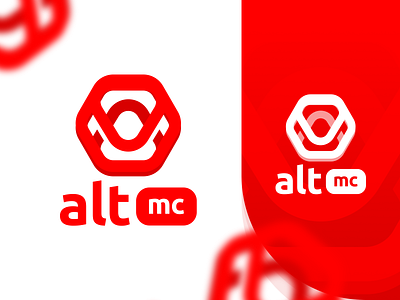 AltMC - Minecraft project logo altmc branding logo logotype moonstudio
