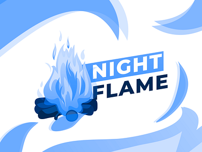 NightFlame - Minecraft project logo branding concept logo logotype moonstudio nightflame