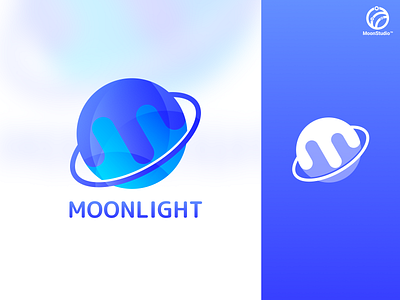 MOONLIGHT - Minecraft project logo branding concept logo logotype moonlight moonstudio