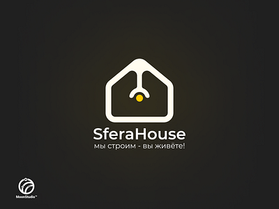 SferaHouse - Building company logo branding concept logo logotype moonstudio sferahouse
