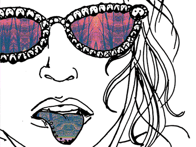 Glasses gif psychedlic