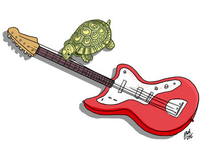 Learning to Play Guitar illustration