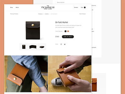 Ecommerce Shop ecommerce experience fashion leather product shop store ui ux view web website