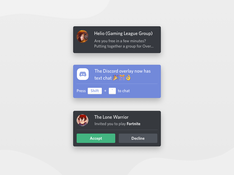 Discord Overlay Notifications By Daniel Destefanis For Discord On Dribbble