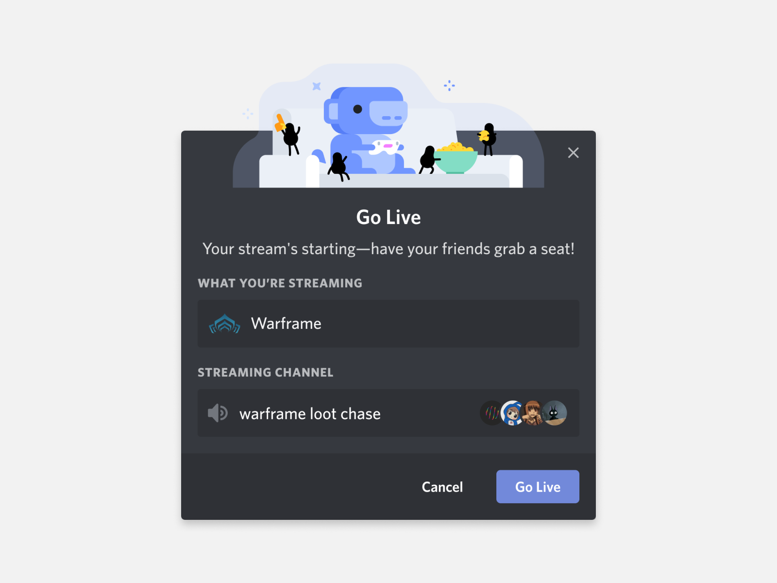 Discord - Go Live Modal by Daniel Destefanis for Discord on Dribbble