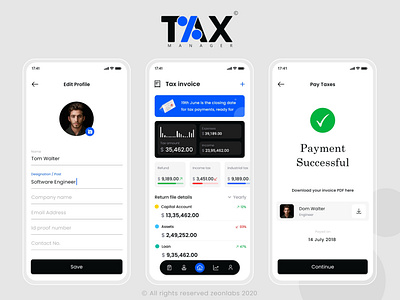 Tax manager | zeonlabs