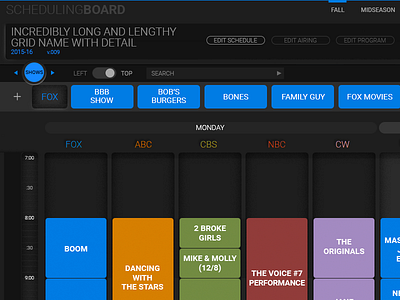 SchedulingBoard interactive art direction ui ux