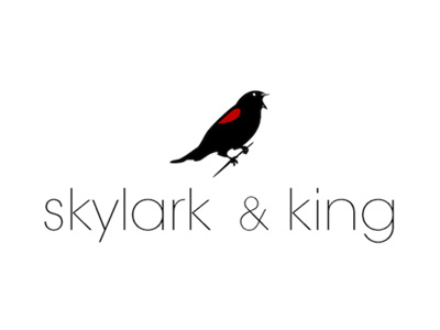 skylark & king apparel brand identity logo