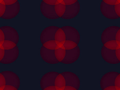 Dark Floral Circle Pattern circles dark flower navy pattern red simple