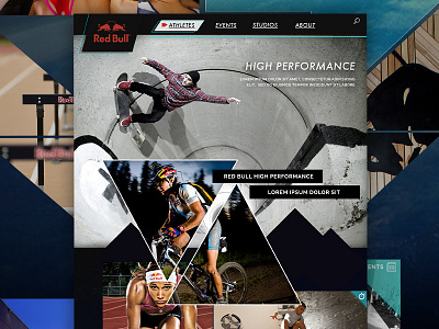 High Performance Website active cycle geometric outdoors run skateboard sports surf triangles web web design website