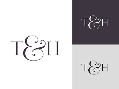 T&H submark brand branding feminine logo redesign submark visual identity