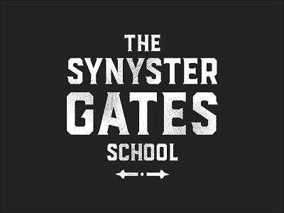 The Synyster Gates School Logo black branding distressed gritty guitar logo logo design rock and roll visual identity white