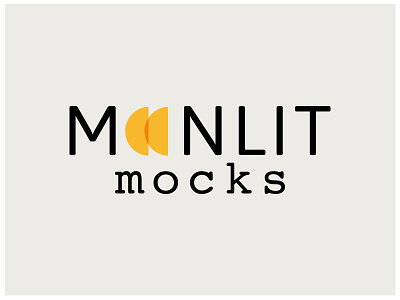 Moonlit Mocks branding logo logo design mocks moon moonlit neutral