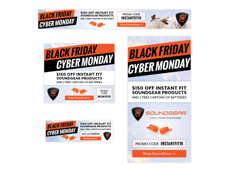 Black Friday, Cyber Monday Banner Set