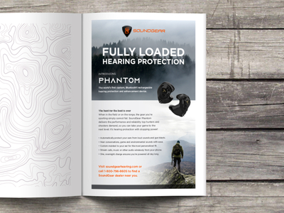 Phantom Trade Journal Ad branding design logo