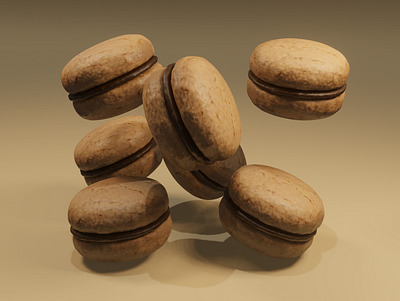 Some Cookies for Morning 3d art biscuits blender cookies