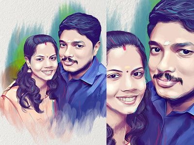 Wedding Anniversary Gift for Amit artist design digital digital illustration digital painting digitalart drawing illustration painting