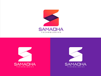 Logo for Samadha Technologies artist branding design digital digital illustration digitalart flat graphic design graphicdesign icon illustration logo typography ui vector web